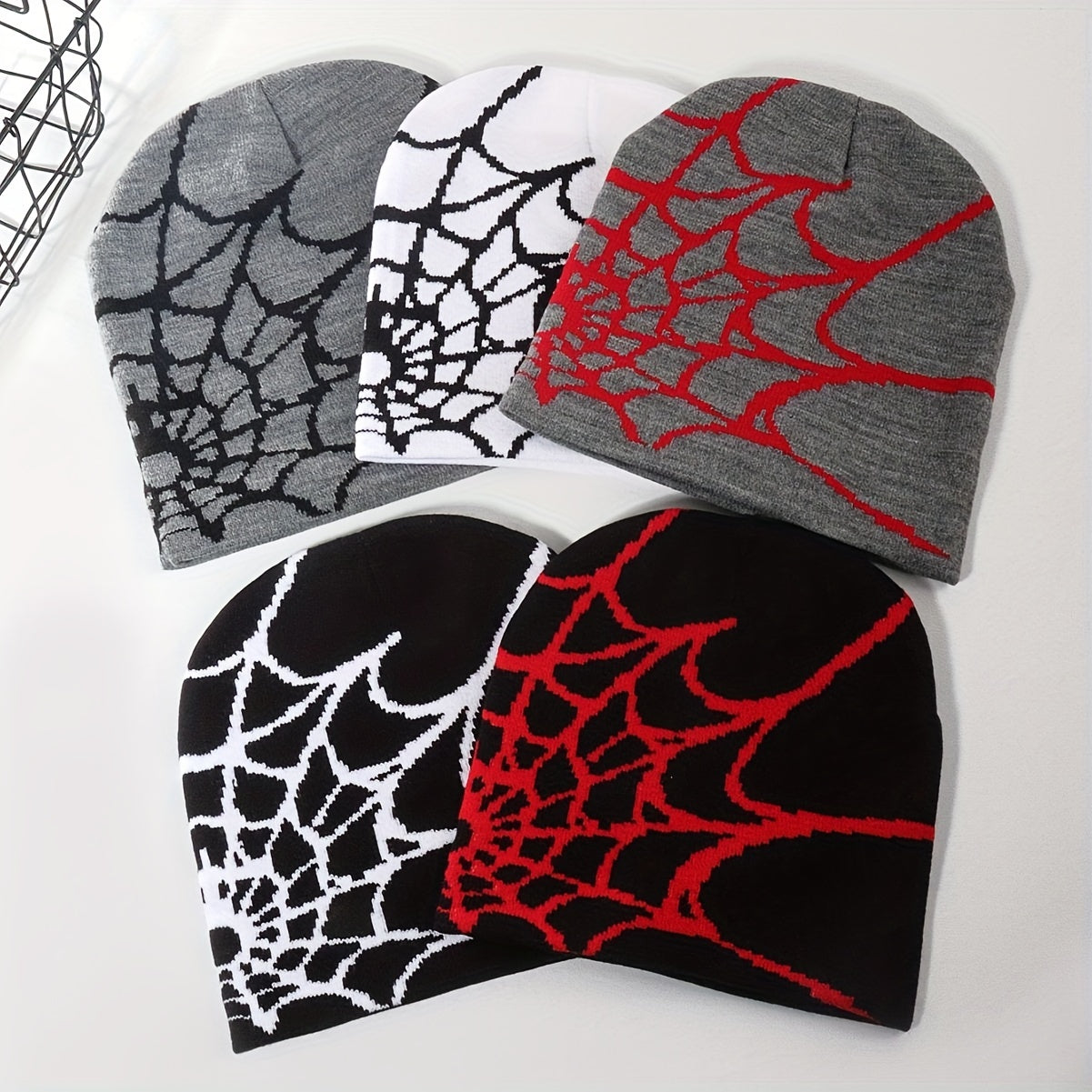 Y2K Spider Web Beanie