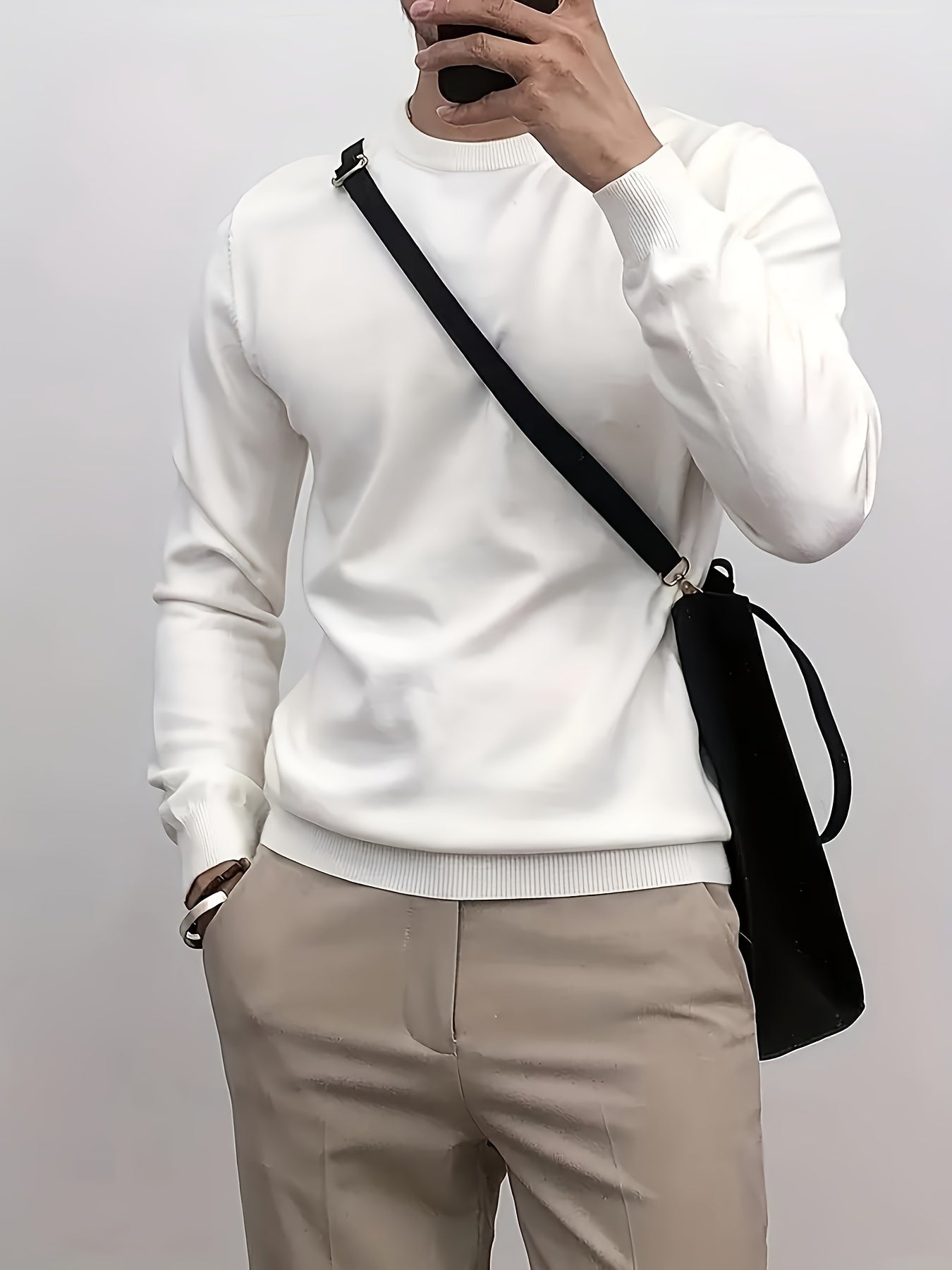 Casual Crew Neck Pullover