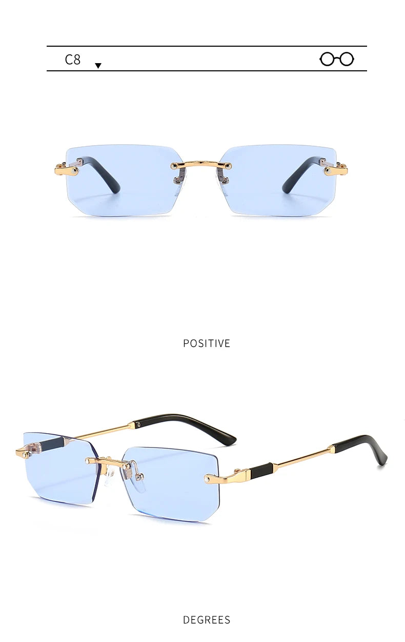 3pc Rimless Sunglasses