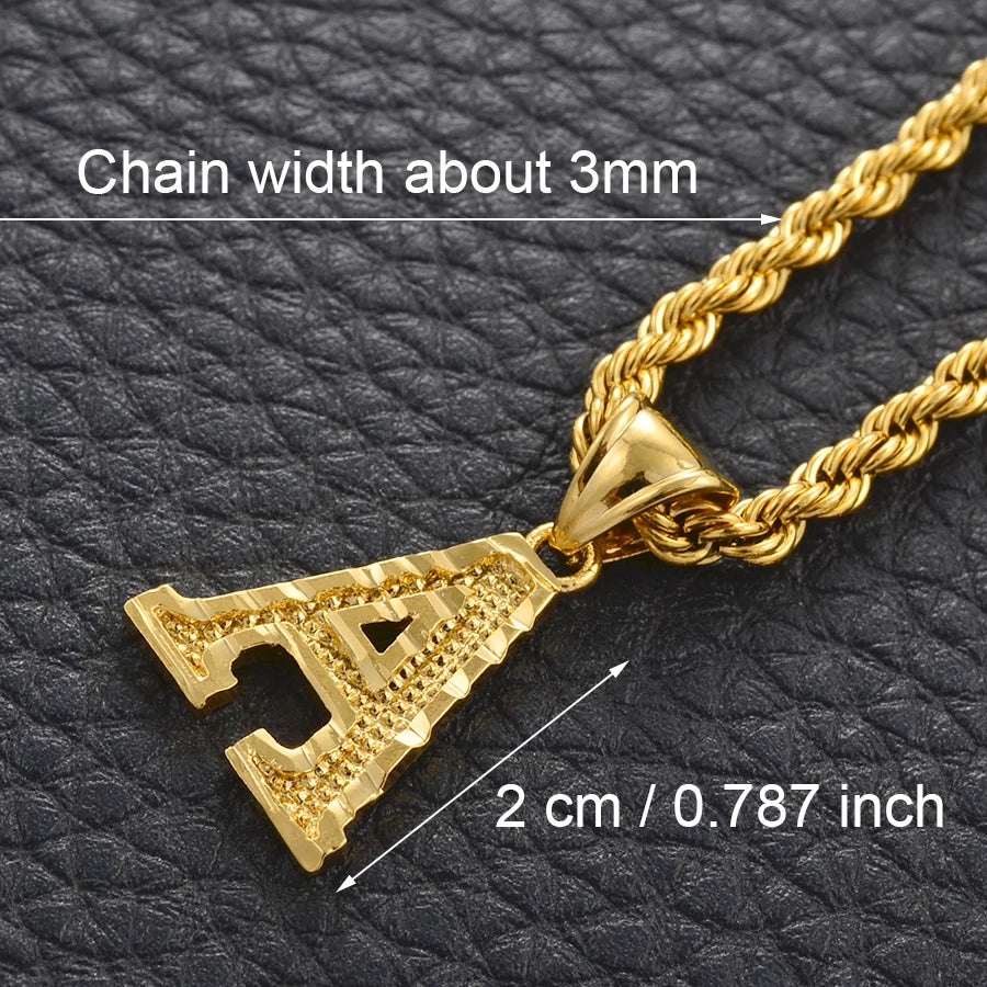 Gold Initial Pendant