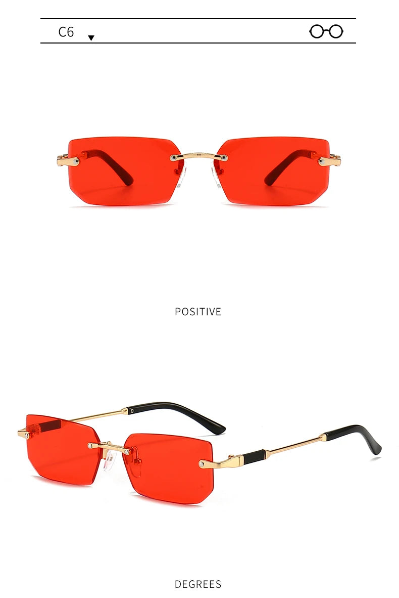 3pc Rimless Sunglasses