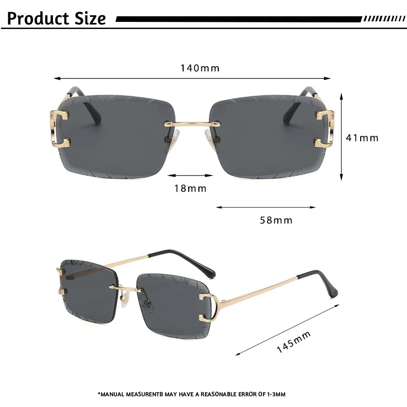 CATERSIDE Rimless Sunglasses