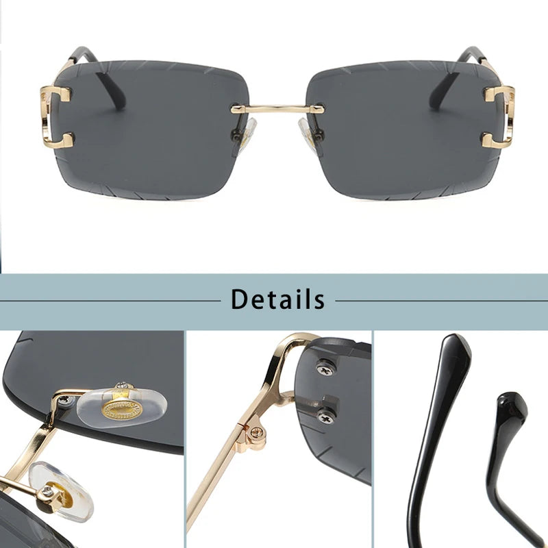 CATERSIDE Rimless Sunglasses