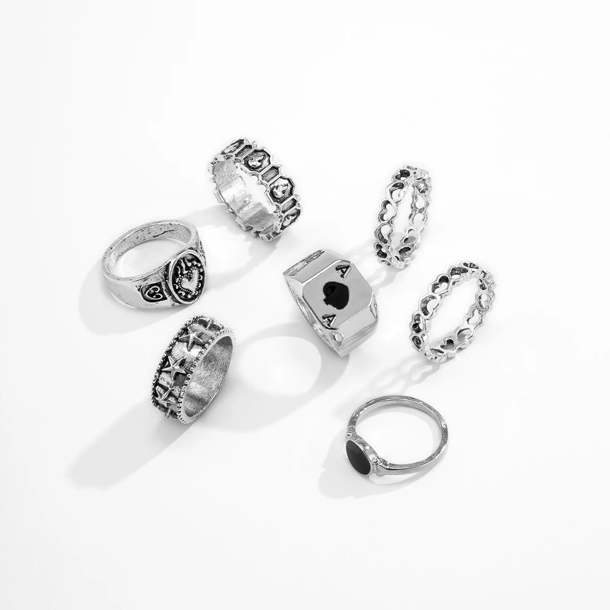 7Pcs Set Rings