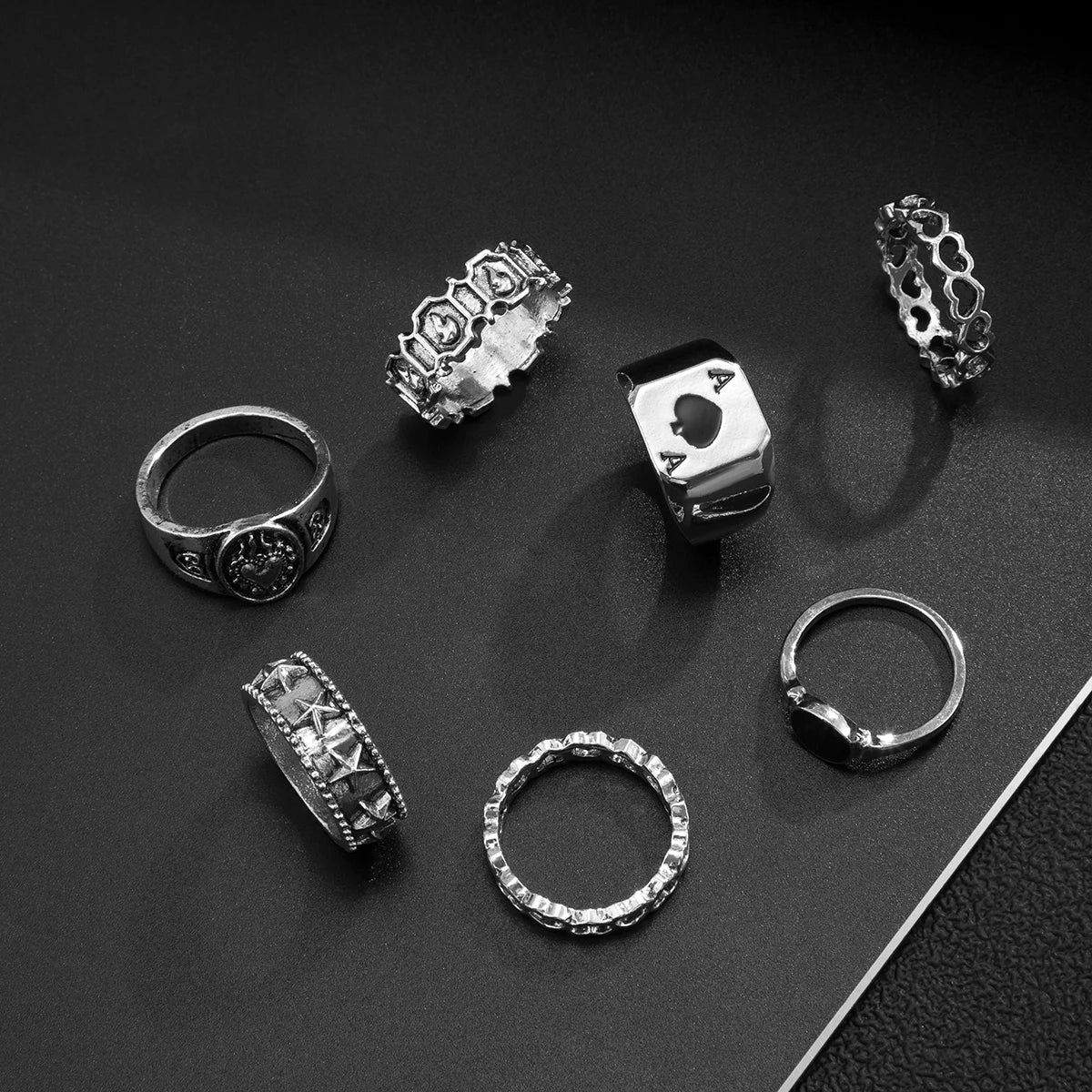 7Pcs Set Rings