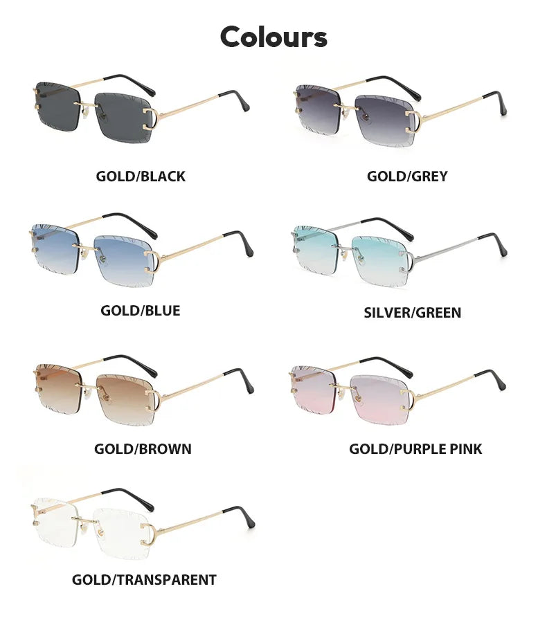 CATERSIDE Rimless Sunglasses