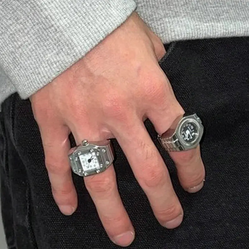 Y2K Punk Watch Rings